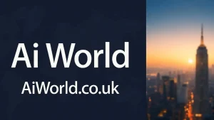 AiWorld.co.uk image banner of the name with an image of the world in the background.