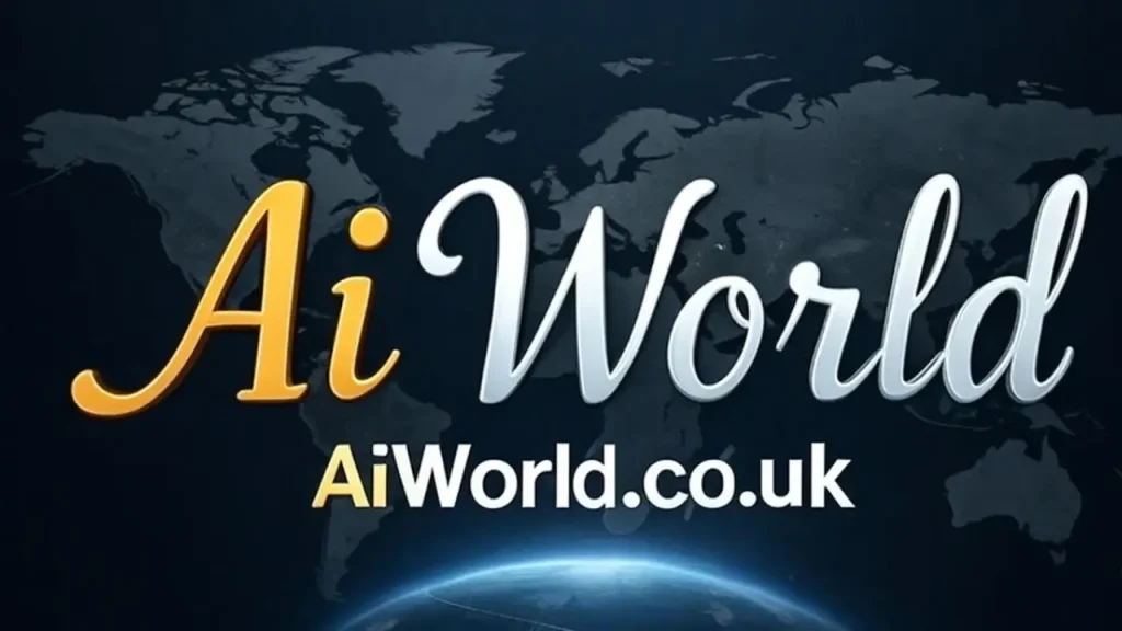AiWorld.co.uk image banner of the name with an image of the world in the background.